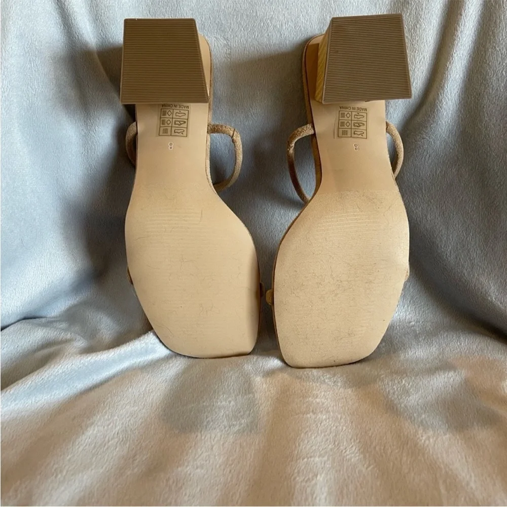 Vici Tori Square Toe Heeled Sandal | Almond | 8